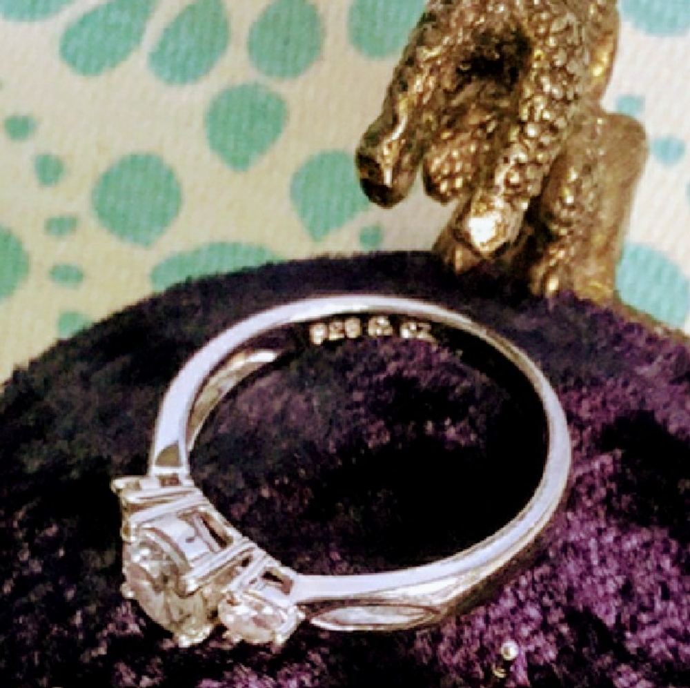 925 sterling silver rings 7size